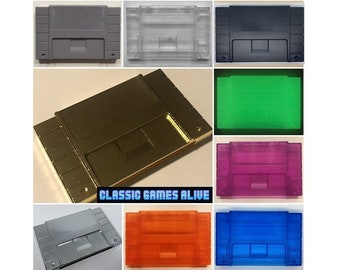 SNES Replacement Case Cartridge Shell - Transparent COLOR TOP Quality - Super Nintendo