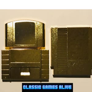 Legend of Zelda Game Case Patrone - Gold Platinum (Metallüberzug) NES SNES N64