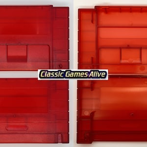 SNES Transparent Red game case