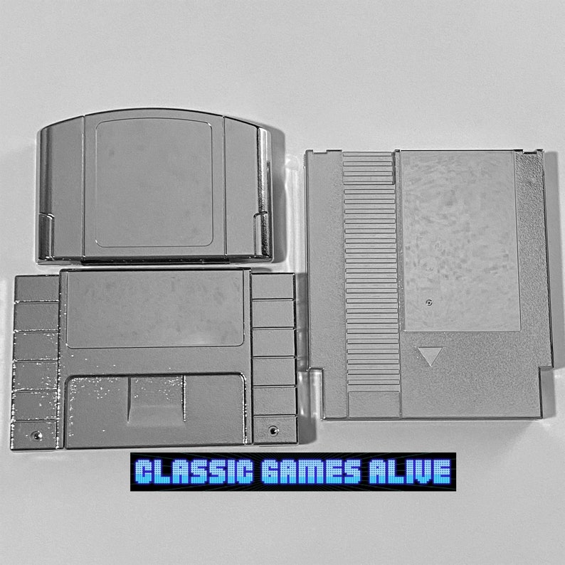 Legend of Zelda Game Case Cartridge Sliver Platinum metal Etsy