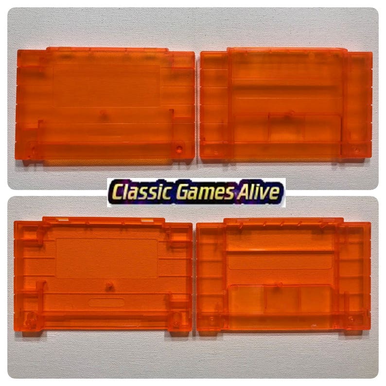 SNES Transparent Orange game case