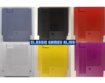 NES Replacement Case Cartridge Shell- Solid COLORS (6 Colors Choices, Great for Raspberry Pi) Nintendo