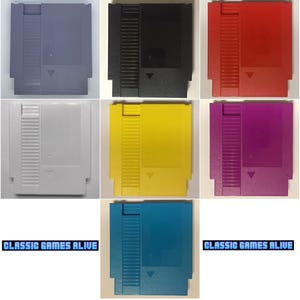 NES 交換用ケース カートリッジシェル - ソリッドカラー (6色から選択可能、Raspberry Piに最適) 任天堂
