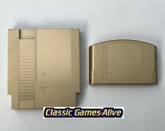 The Legend of Zelda Ocarina of Time GOLD Case Shell for N64 or NES replacement