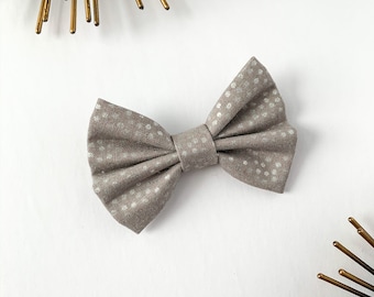 Silver Hair Bow for Girls,  Baby Hair Bow, For Women, Hair Clip, Hair Accessories for Babies, Classic Hair Bow, Cute Hair Bow, Unique Bow