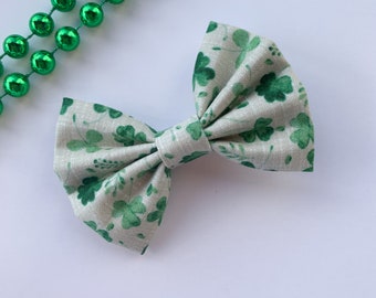 St. Patrick’s Day Bow, Shamrock Hair Bow, Clover Hair Bow , St. Patrick’s Day Green Headband, Hair Clip, Hair Accessories, For Girls