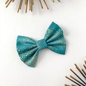 4 Zoll Türkis Haarschleife für Mädchen, einzigartige Baby-Haar-Accessoires, sparkly Girls Haarspange