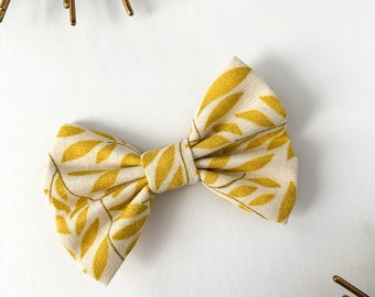 Laços de cabelo dourados para meninas, laço de cabelo amarelo para bebê, laço de cabelo floral, laço de cabelo bonito para bebê, laço de cabelo de 4 polegadas para mulheres, grampo de cabelo, acessórios de cabelo
