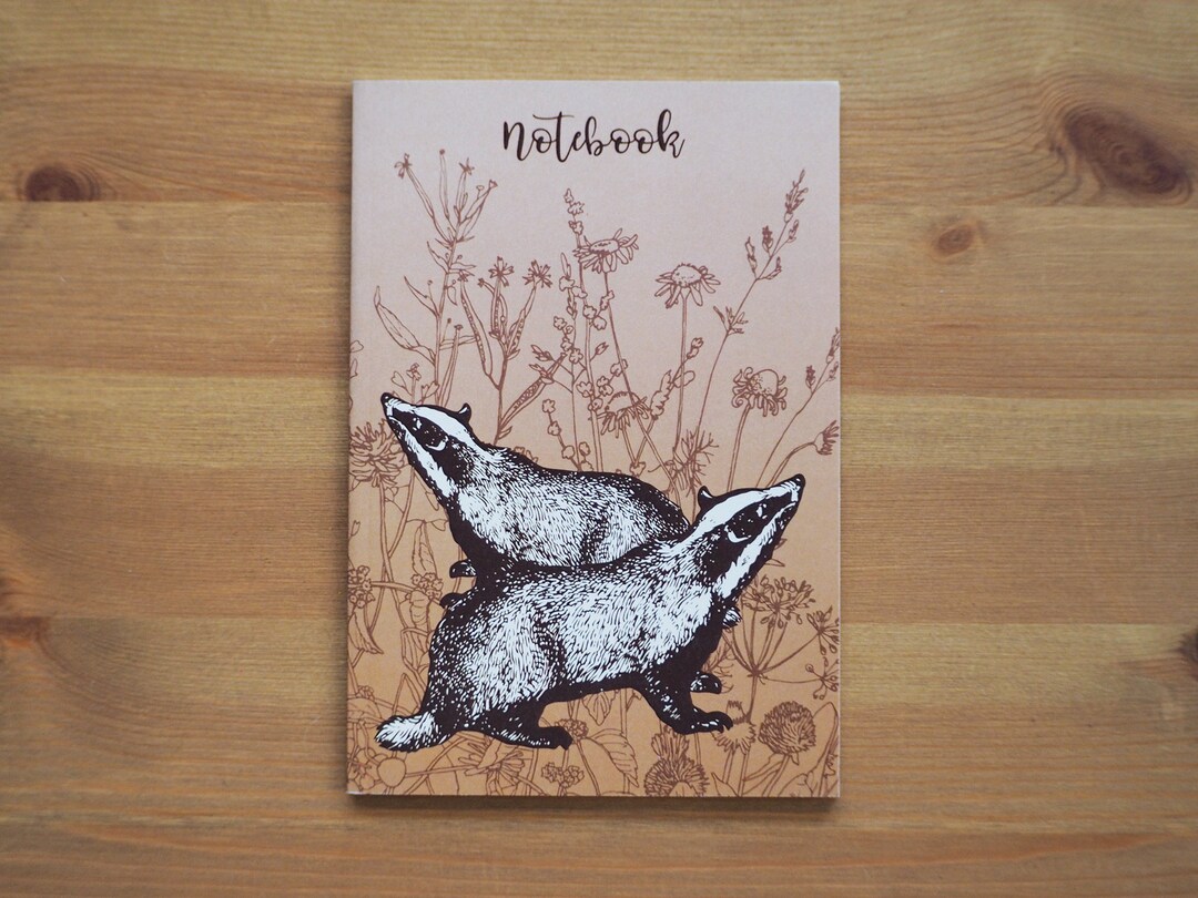 Badgers Notebook, A6 - Etsy UK