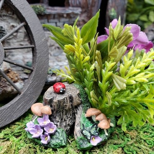 Jardín de hadas Ladybug Animal Insect Bug Miniatura Jardín Ladybug Miniatura Ladybug Garden Animals Fairy Animals Fairy Dollhouse Miniaturas