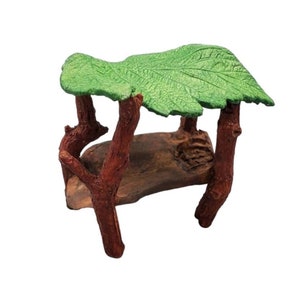Fairy Garden Hand Sculpted Wee Bed Miniature Furniture Tiny Fairy Miniatures Fairy Bed Fairy Furniture Doll Bed Doll Furniture Miniature Bed
