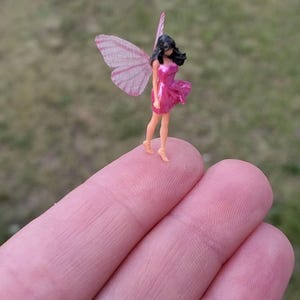 Teeny Tiny 3D Printed Miniature Fairy Terrarium Fairy Garden Miniature Doll Fairies Dollhouse Miniatures Outside Living Micro Fairy Tiny