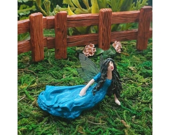 Penny~Miniature Tiny Hand Sculpted Wee Fairy Miniature Garden Fairy Dollhouse Miniature Fairy Figurine Fairy Wings Miniatures Fairy Doll