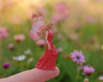 Handgemachte kleine Feen-Miniatur: Handbemalte USA-Resinfigur