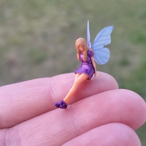 Teeny Tiny 3D Printed Miniature Fairy Terrarium Fairy Garden Miniature Doll Fairies Dollhouse Miniatures Outside Living Micro Fairy Tiny
