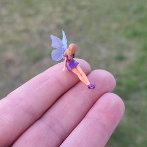 Micro 3D Printed Fairy 1 64 Scale Miniature Fairy Garden Terrarium Garden Miniature Doll Fairies Dollhouse Miniatures Tiny Fairy Gift