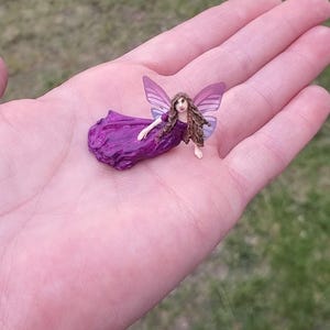 Isabella~Miniature Tiny Hand Made Fairy Miniature Fairy Garden Figurines Fairy Doll Miniature Fairies Tiny Fairy Fairy Wings Fairy Figurine