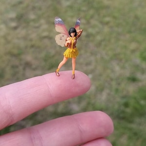 Micro 3D Printed Fairy 1 64 Scale Miniature Fairy Garden Terrarium Garden Miniature Doll Fairies Dollhouse Miniatures Tiny Fairy Gift