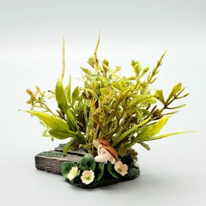 Artificial Foliage Fairy Garden Hand Made Garden Landscape Miniature Fairies Miniature Landscape Tiny Flowers Dollhouse Miniature Gift Idea