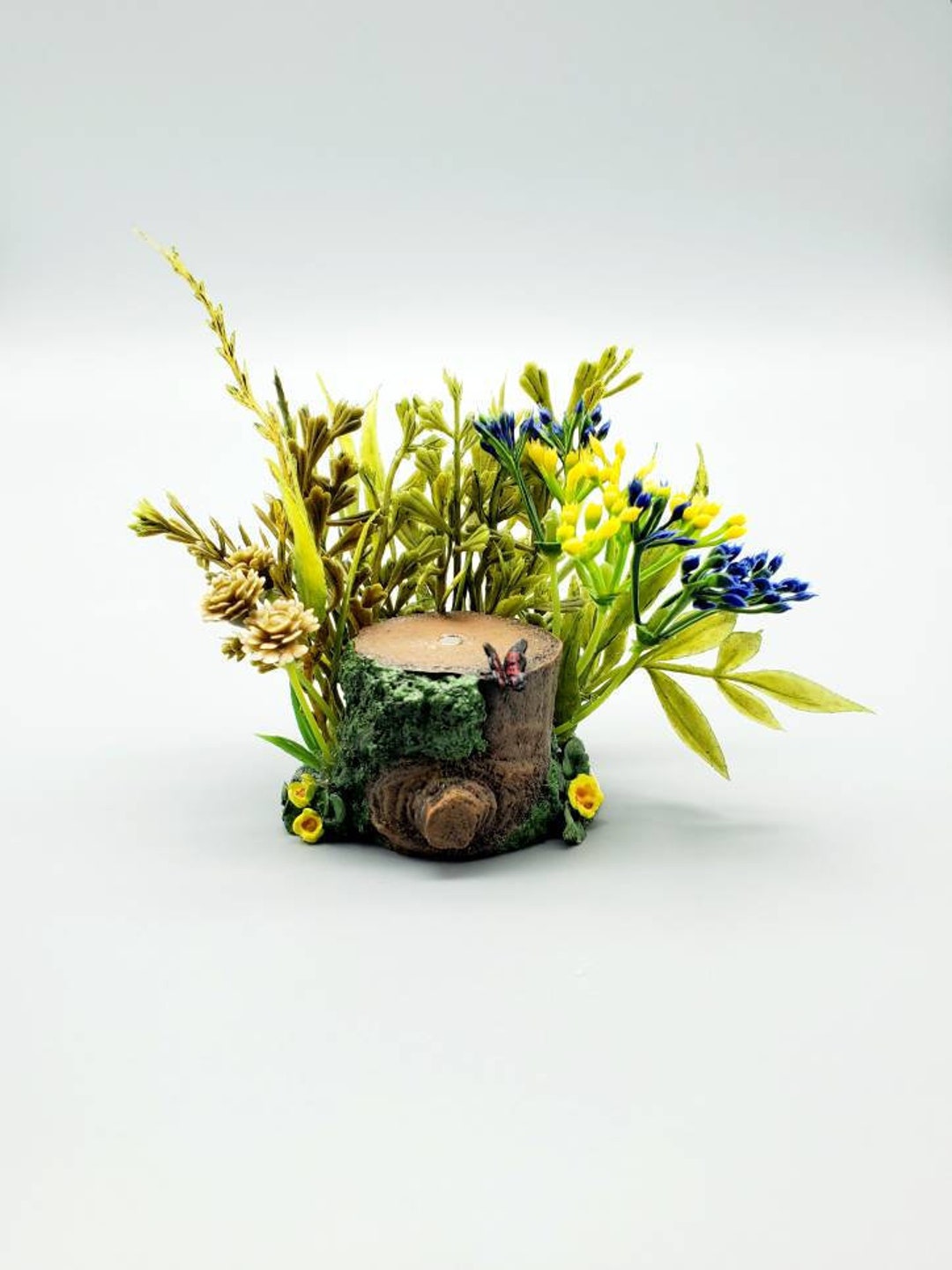 Artificial Fairy Garden Realistic Tree Stump Display Piece Fairy Garden