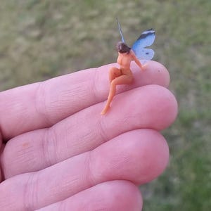 Teeny Tiny 3D Printed Miniature Fairy Terrarium Fairy Garden Miniature Doll Fairies Dollhouse Miniatures Outside Living Micro Fairy Tiny