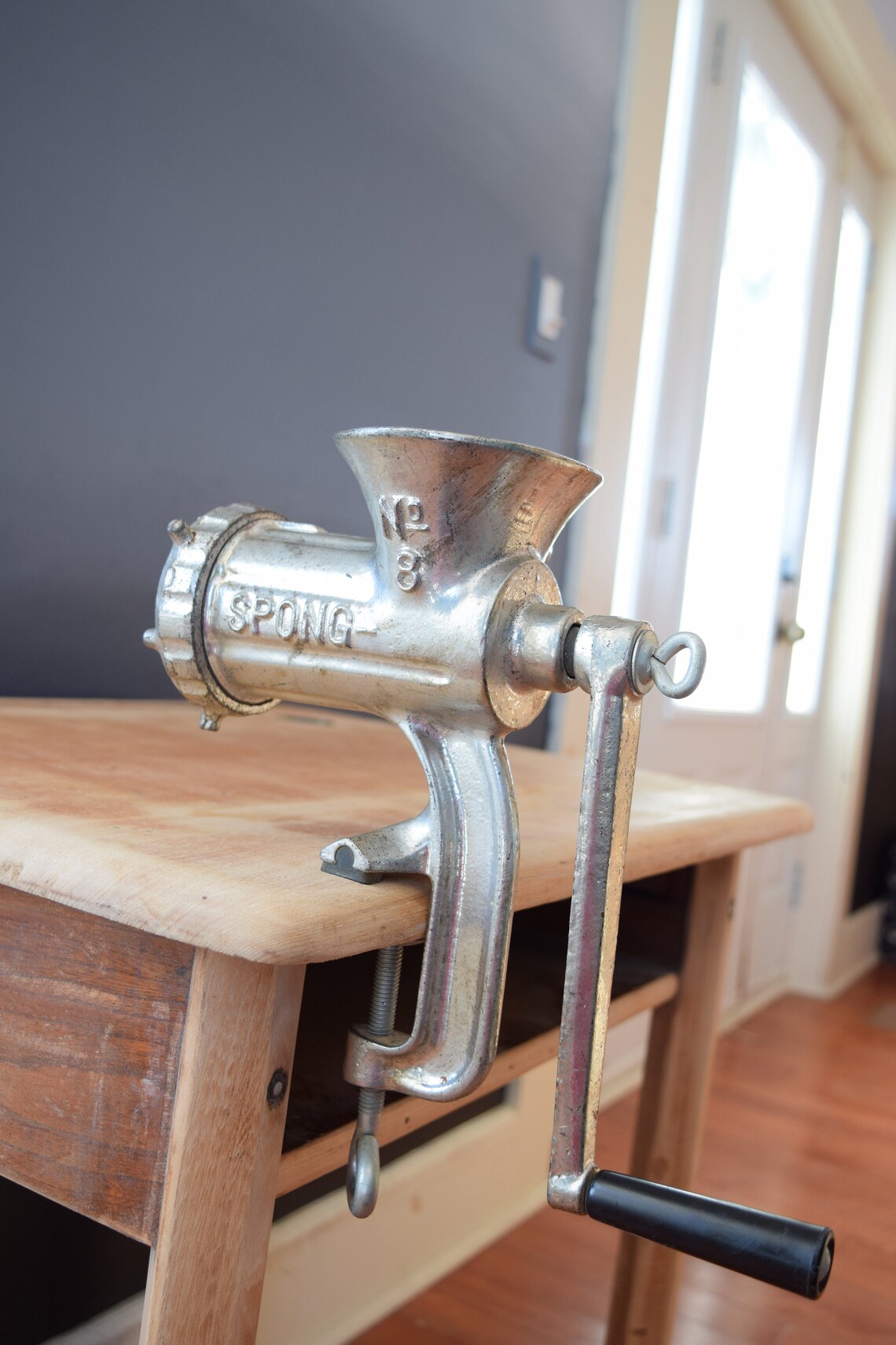 Spong Number 8 Meat Grinder Meat Mincer Made in England Etsy