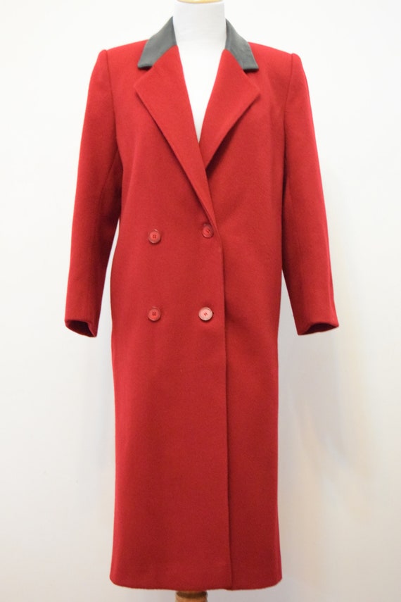 Cardinal Red Wool Pea Coat Lorne Made In Canada Leather Cardinal Red Wool Pea Coat Lorne Made, Red Pea Coats Canada