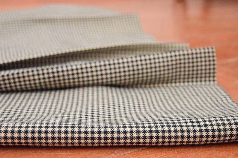 S Samuel Irving Vintage Houndstooth Pleated Skirt 8