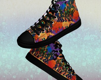 Skellingtons Party Women’s High Top Canvas Shoes