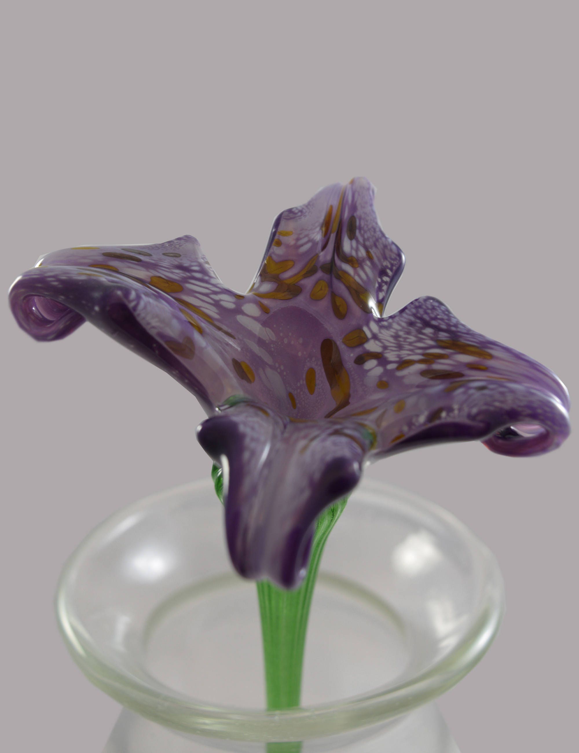 Glass Flower Collection Lilies by Rainbow Art Glass Hand Etsy