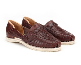 Catrinas Braided Huaraches Chocolate