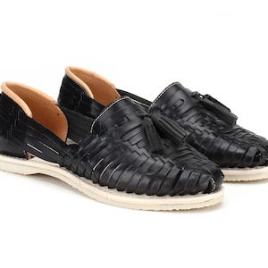 Catrinas Motitas Huaraches Black