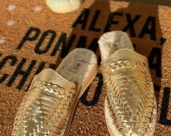 Marisol Winter Huarache Gold