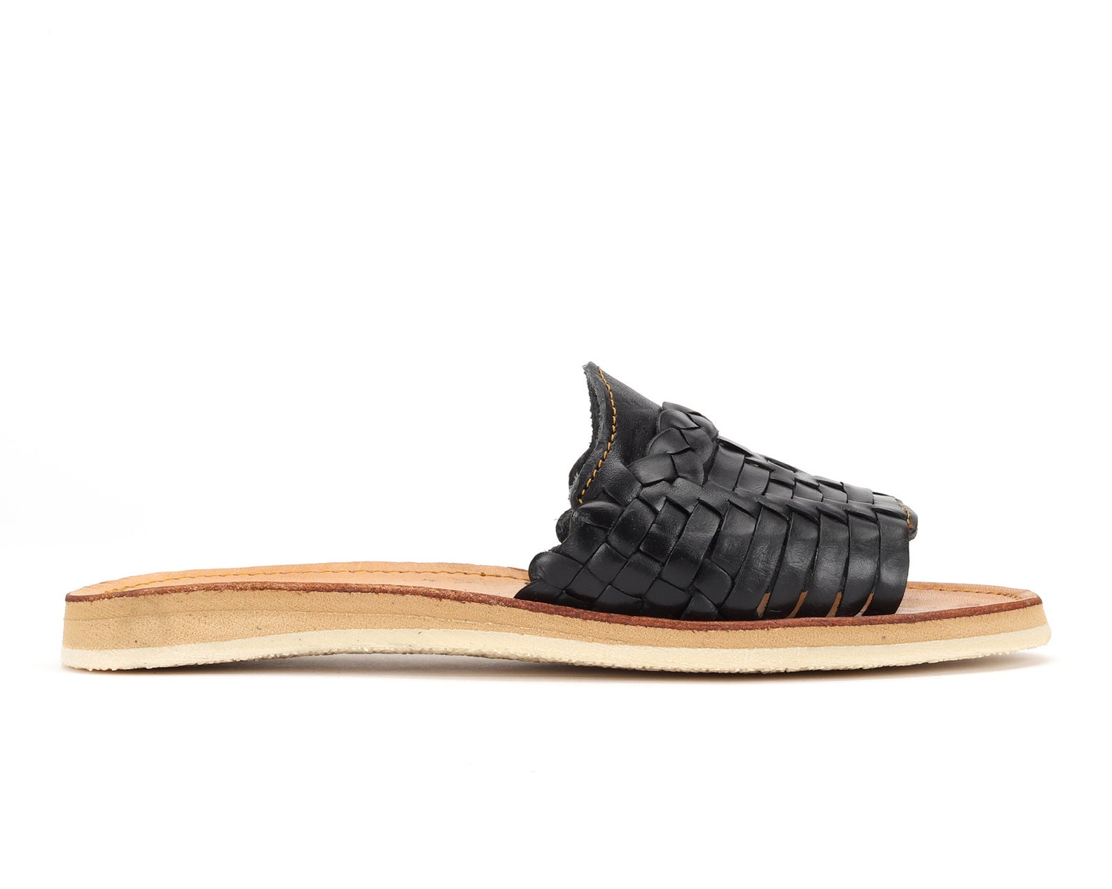 peep toe huarache sandals