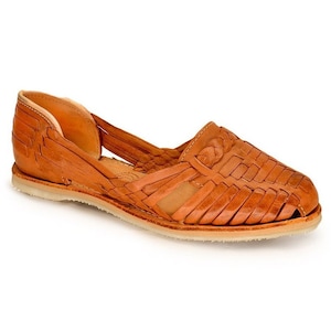 Handwoven Braided Huarache Sandal Walnut