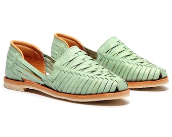 Cross Woven Huarache Teal