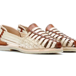 Handgefertigte Sandalen Beige