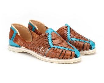 Catrinas Huaraches Multi Turquoise