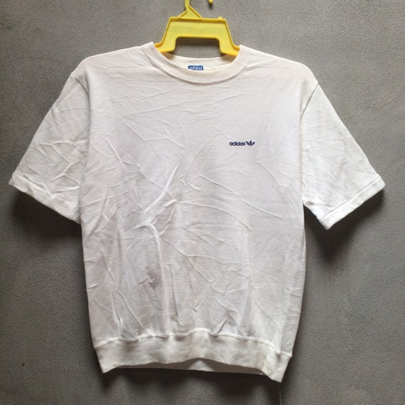 Vintage Adidas Trefoil Logo T Shirt True White Col