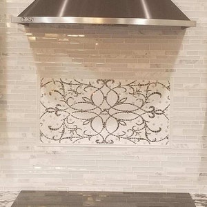 Kitchen Mosaic Mural Spirit Mural- Glass Tile Mosaic - Wall art - wall decor backsplash - Wall Mural - Customize mosaic colors if need it