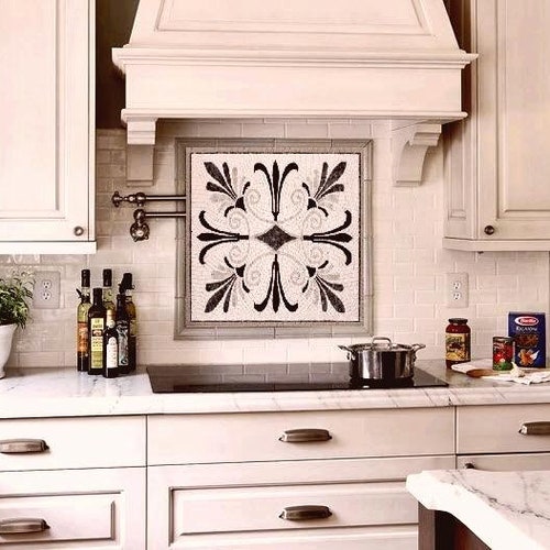 Kitchen Mosaic Mural Glass Tile Mosaic Ragnar Mural Wall Etsy
