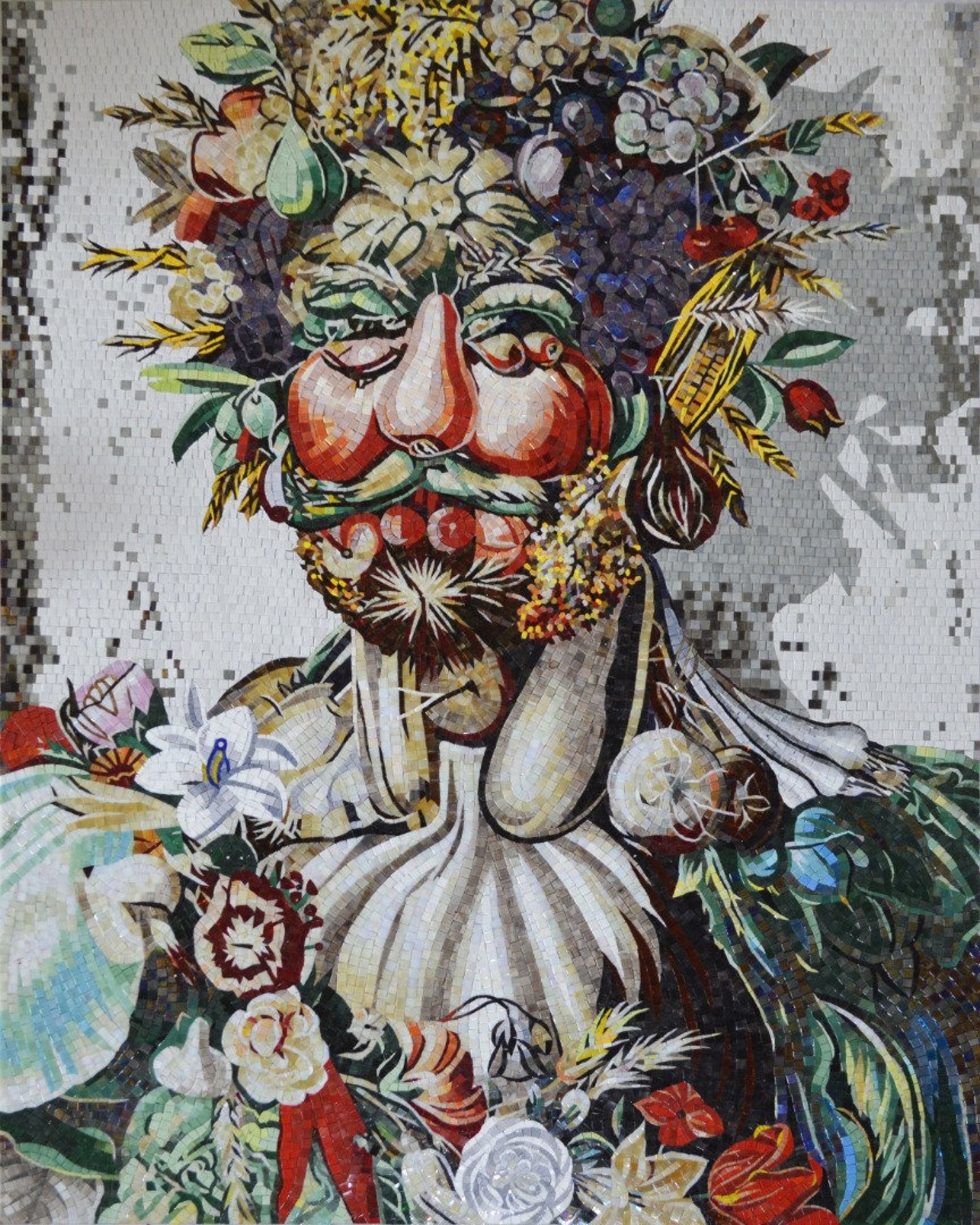 Giuseppe Arcimboldo -glass Tile Mosaic - Wall Art - Wall Decor ...