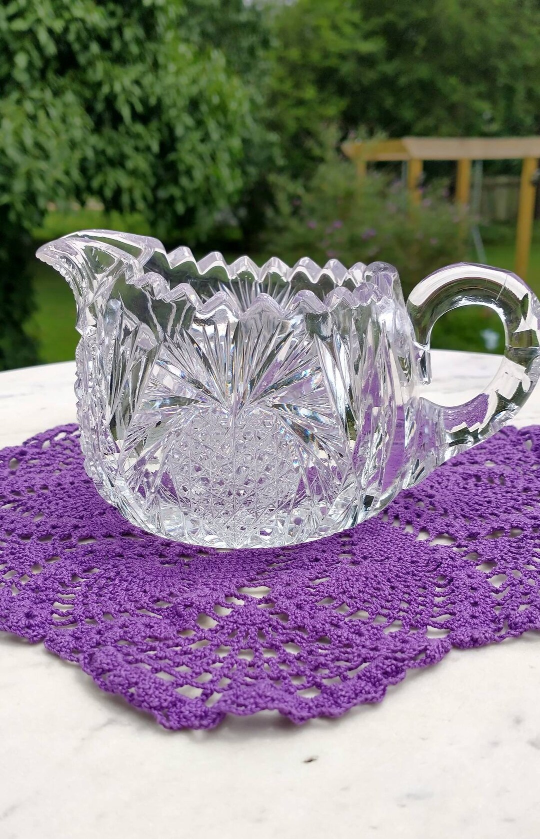 Vintage American Brilliant Cut Glass Hard to Find Brilliant Etsy