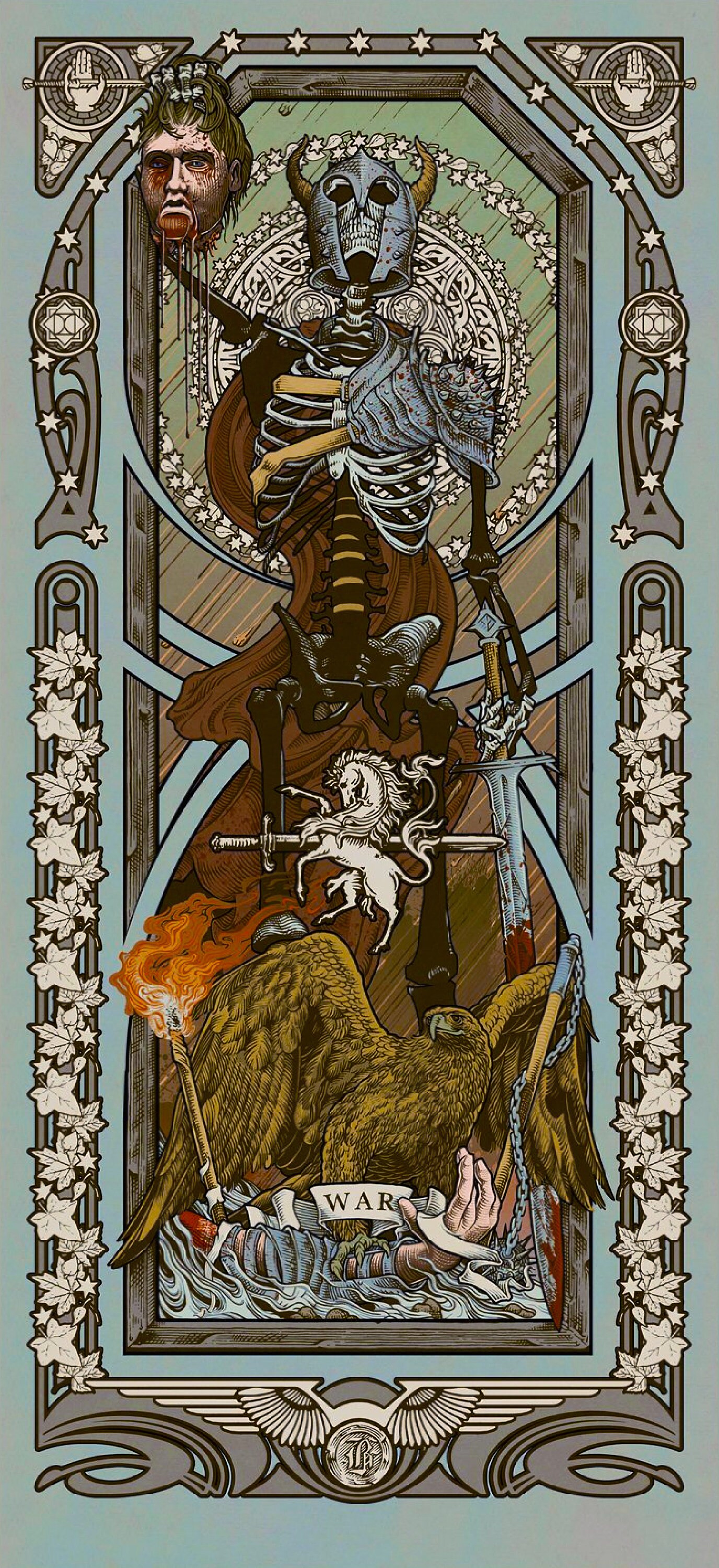 Four Horseman Apocalypse Death Skeleton Death art | Etsy