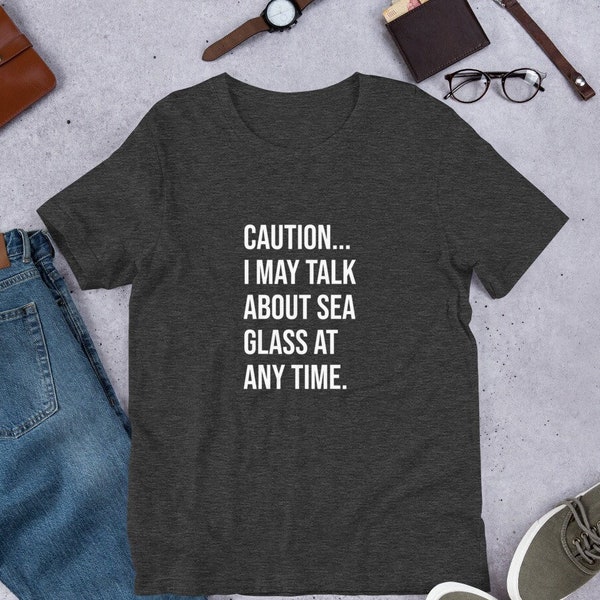 Sea Glass Unisex t-shirt for Beachcombers, beach shirt, Sea Glass Hunter, Beachcombing Shirt, Beach Lover Gift Women, Sea Glass Gifts