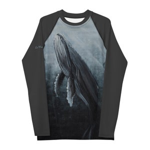 Long sleeve men&#39;s rash guard UPF 50 swim shirt base layer gym wear surfer MMA BJJ beach wear Alaska long sleeve shirt compression shirt