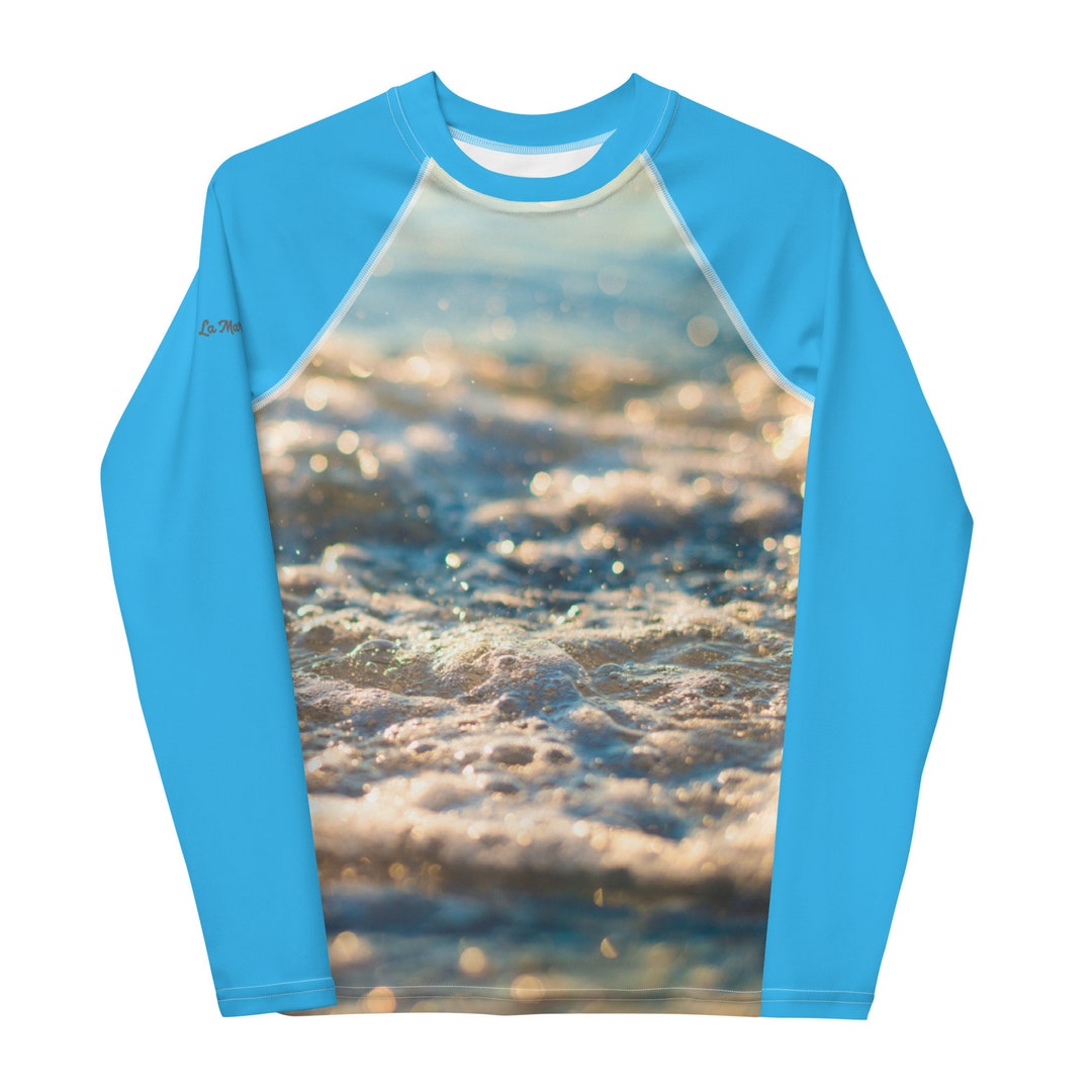 Youth Rash Guard Size 820 Brightly Colored Swim Shirt With UPF 50 Sun