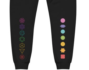 Chakra polaire unisexe et pantalon de sueur solide platonique