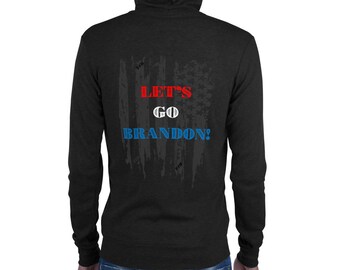 Lets Go Brandon! Unisex light zip hoodie