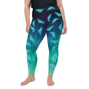 Aurora Narwhal-is Plus Size Leggings